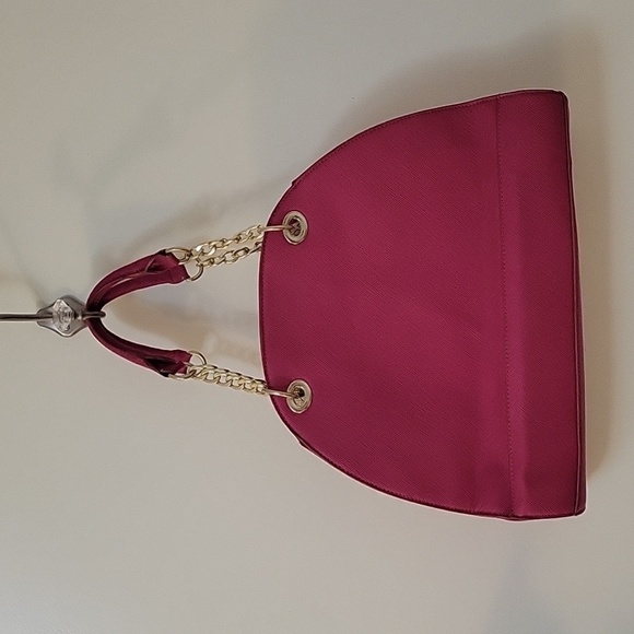 Justfab Barbie Hot Pink Dome Satchel FLAWED - Picture 6 of 9
